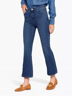 NWOT Anthropologie Current/Elliott Boulevard High Rise Crop Bootcut • 28 • Vista
